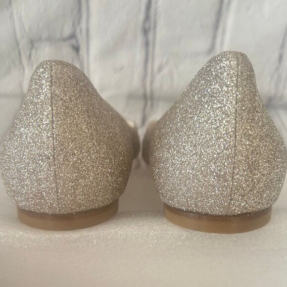 Jimmy Choo | Romy Flat in Platinum Ice / Dusty Glitter - Picture 11 of 15
